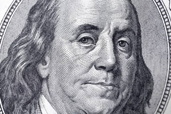 Porträtt av benjamin franklin — Stockfoto