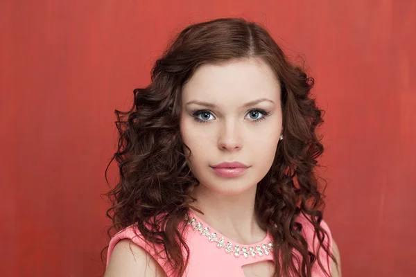 Retrato de mulher bonita — Fotografia de Stock