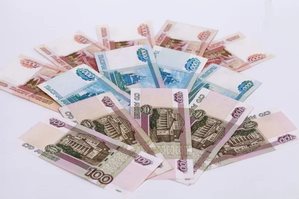 Money Russian banknotes — Stock Photo, Image