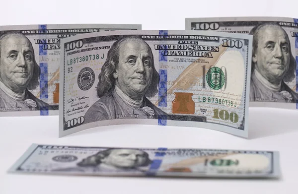 New banknote hundred dollars — Stock Photo, Image