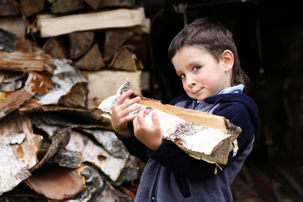 Portrait de beau petit garçon — Photo