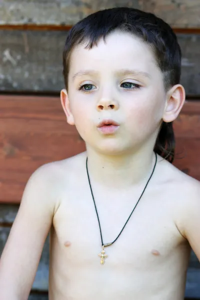 Portrait of beautiful little boy — Stock Photo, Image