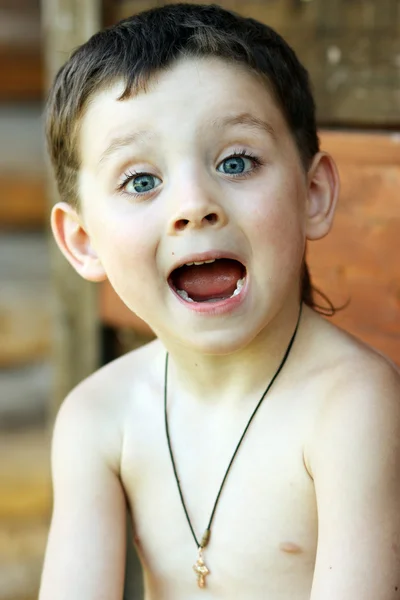 Portrait of beautiful little boy — Stock Photo, Image