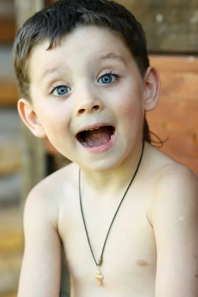 Portrait of beautiful little boy — Stock Photo, Image