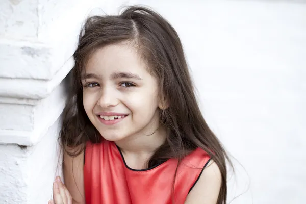 Retrato de una hermosa niña Fotos de stock libres de derechos