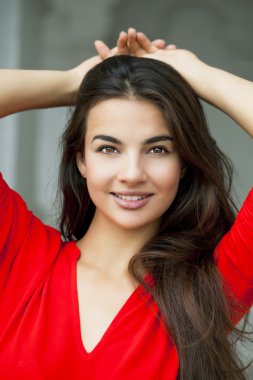 Genç güzel kadın. 