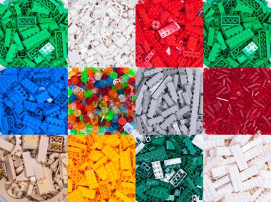 RUSSIA, SAMARA, 20 Kasım 2021 - Lego inşaatçısı detayları