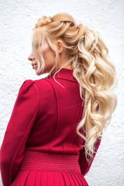 Sarı saç stili - arka plan