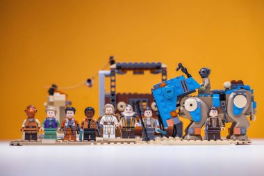 RUSSIA, SAMARA, 7 Şubat 2022 - Lego Star Wars mini figürleri bölüm 7-9
