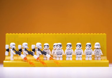 RUSSIA, SAMARA, 7 Şubat 2022 - Lego Star Wars mini figürleri bölüm 7-9