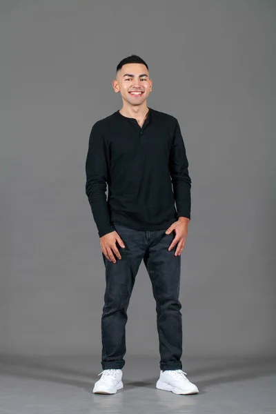 Full Body Portrait Young Guy — Stock Photo, Image