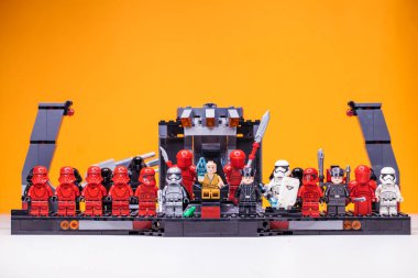 RUSSIA, SAMARA, 7 Şubat 2022 - Lego Star Wars mini figürleri bölüm 7-9