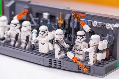 RUSSIA, SAMARA, 7 Şubat 2022 - Lego Star Wars mini figürleri bölüm 7-9