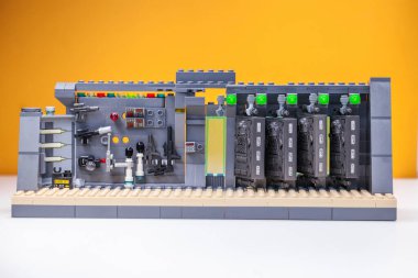 RUSSIA, SAMARA, 20 Kasım 2021 - Lego inşaatçısı detayları