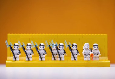 RUSSIA, SAMARA, 7 Şubat 2022 - Lego Star Wars mini figürleri bölüm 7-9