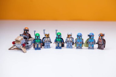 Rusya, SAMARA, 15 Şubat 2020 - Lego Yıldız Savaşları Minyatürleri 