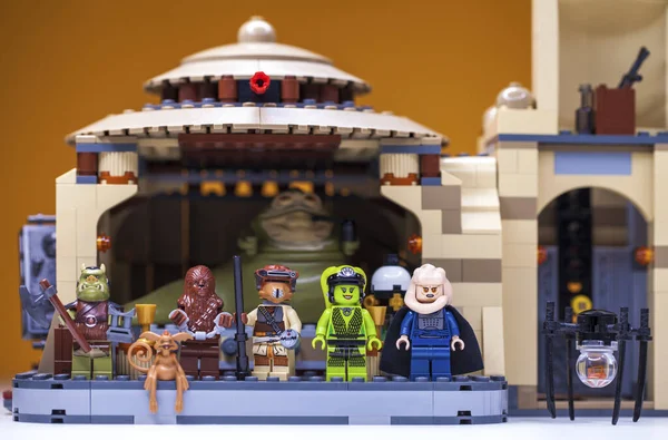 Россия Самара Февраля 2022 Lego Star Wars Palace Jabba Hutt — стоковое фото