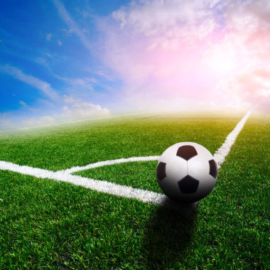 Yeşil futbol sahası