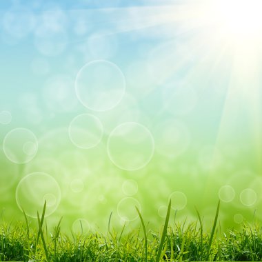 Yeşil natute arka plan