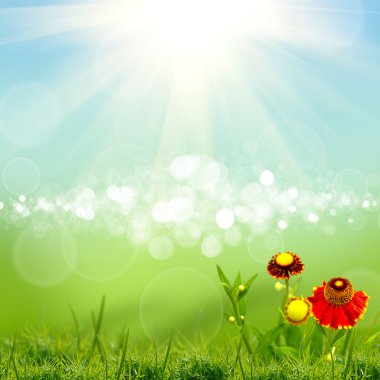 Yeşil natute arka plan