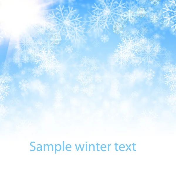Sneeuw winter achtergrond — Stockfoto