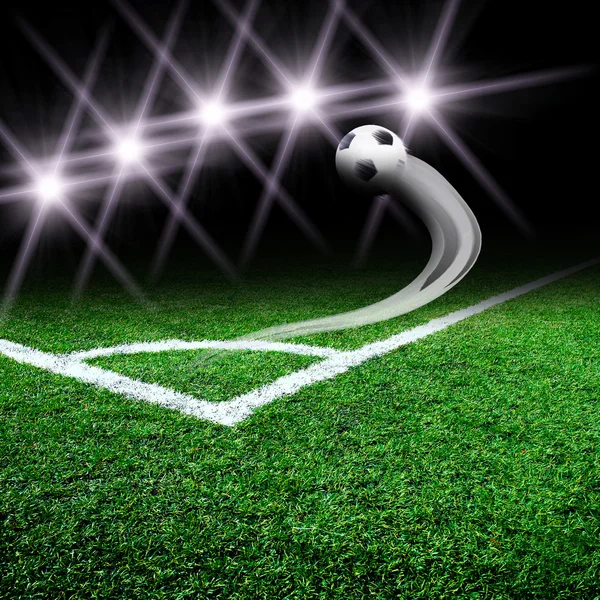 Soccer field with light — Stock Photo, Image