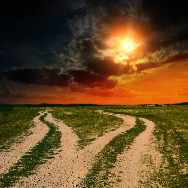 Two ground roads — Stock Photo, Image