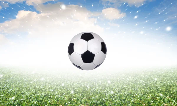 Soccer ball with the stars — Stock Photo, Image