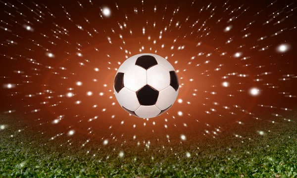 Soccer ball with the stars — Stock Photo, Image