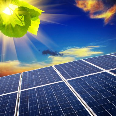 Sahadaki güneş panelleri