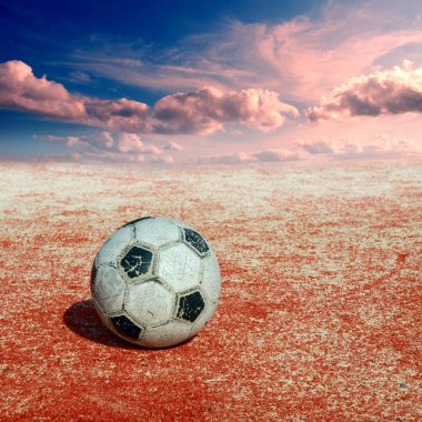 Futbol topu tadium üzerinde