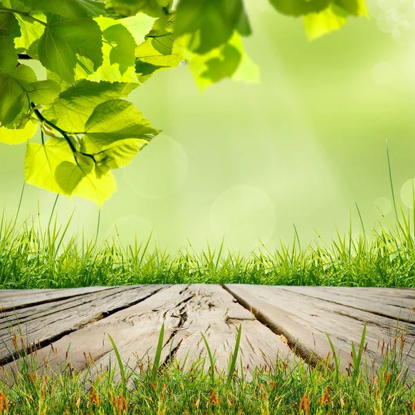 Holztisch — Stockfoto