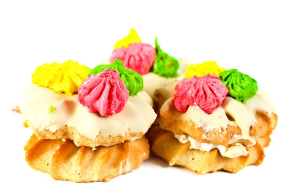 Sweet decorated pastry — Stock Photo, Image