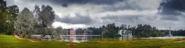 Catherine park. büyük bir su birikintisi Panoraması