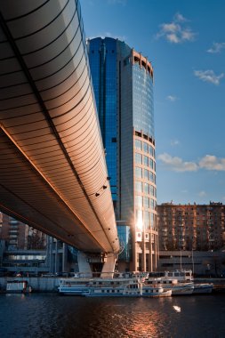 Moskova şehir bölgesi ve bagration Köprüsü