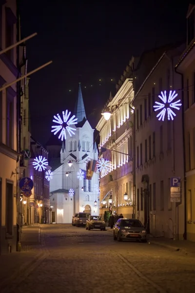 Pequeno stret em Riga — Fotografia de Stock