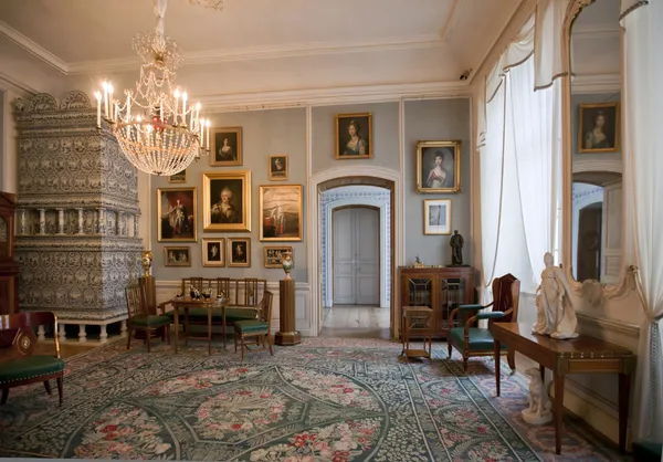 Interior Ballroom in Rundale Palace — Stock Photo, Image