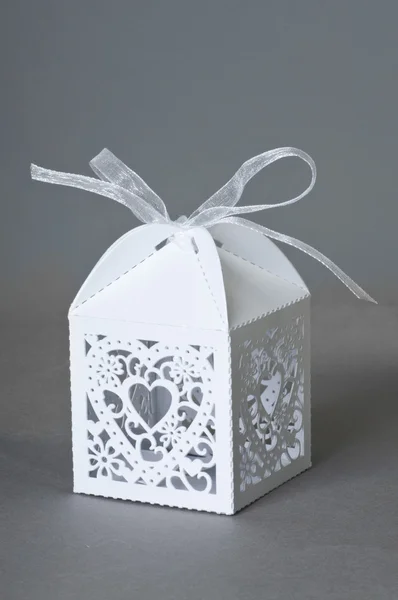 Coffret cadeau avec coeur — Photo