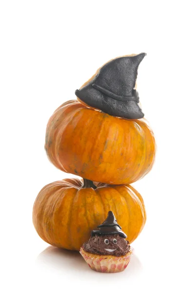 Halloween babeczki z dyni — Zdjęcie stockowe