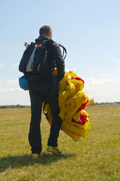 パラシュート ジャンプ — ストック写真