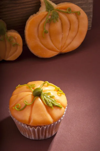Pumpkin muffins Royalty Free Stock Photos