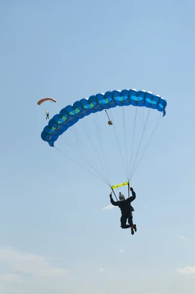 Parachute jump Royalty Free Stock Images