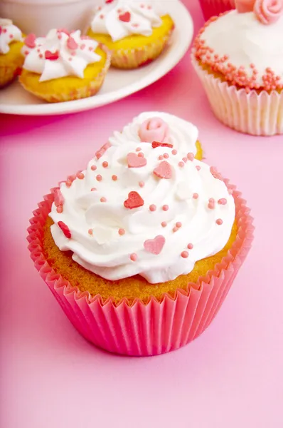 Rosa Cupcakes — kostenloses Stockfoto