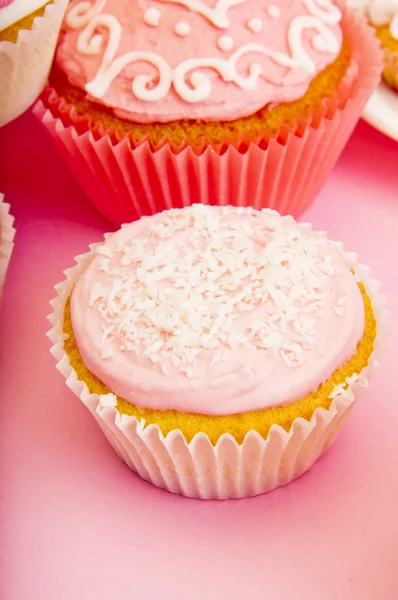 Roze cupcakes — Stockfoto