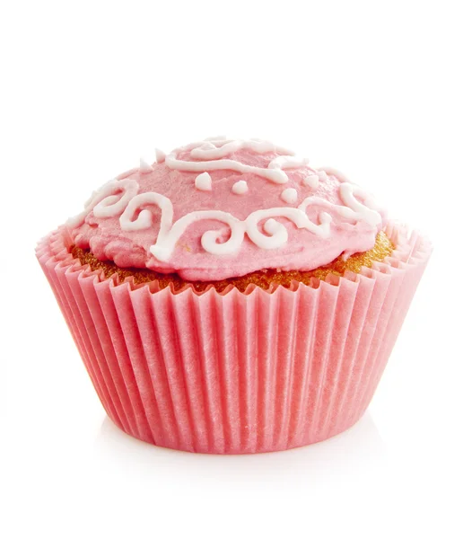 Pink cupcake Stock Image