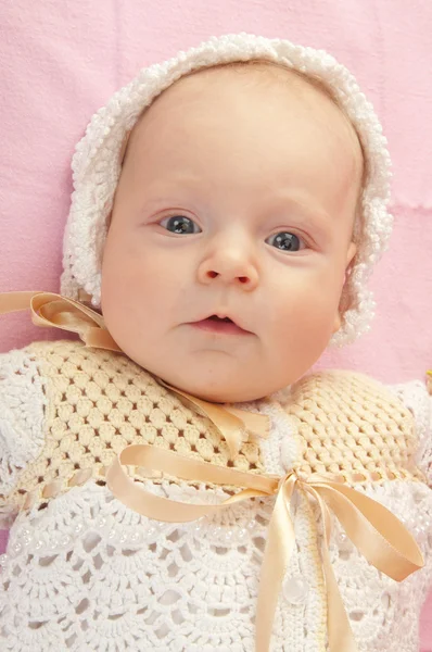 Portrait of beautiful baby girl — Stock Photo, Image