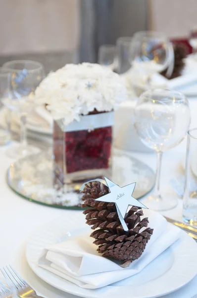 Luxury place setting for wedding — Stock Photo, Image