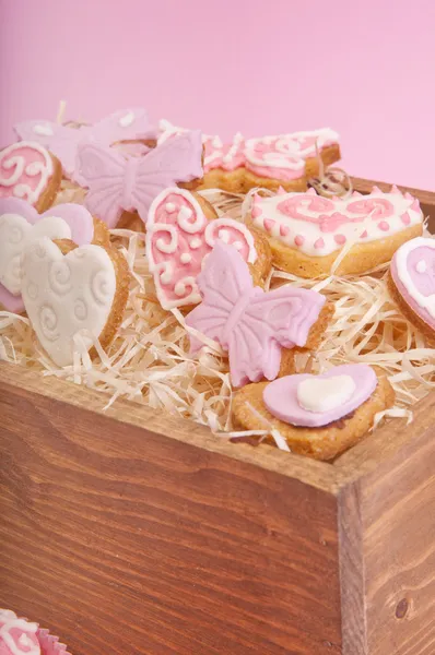 Soubory cookie pro den svatého Valentýna — Stock fotografie