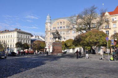 Lviv, Ukrayna, 3 Kasım 2012: galicka kare, 3 Kasım 2012, Lviv, Ukrayna