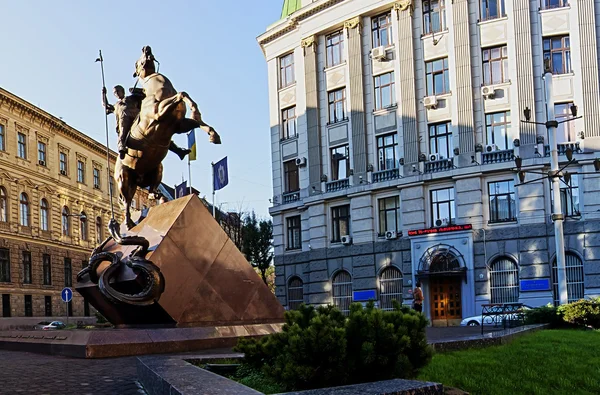 Georgi pobedonosec monumento, Lvov — Foto Stock